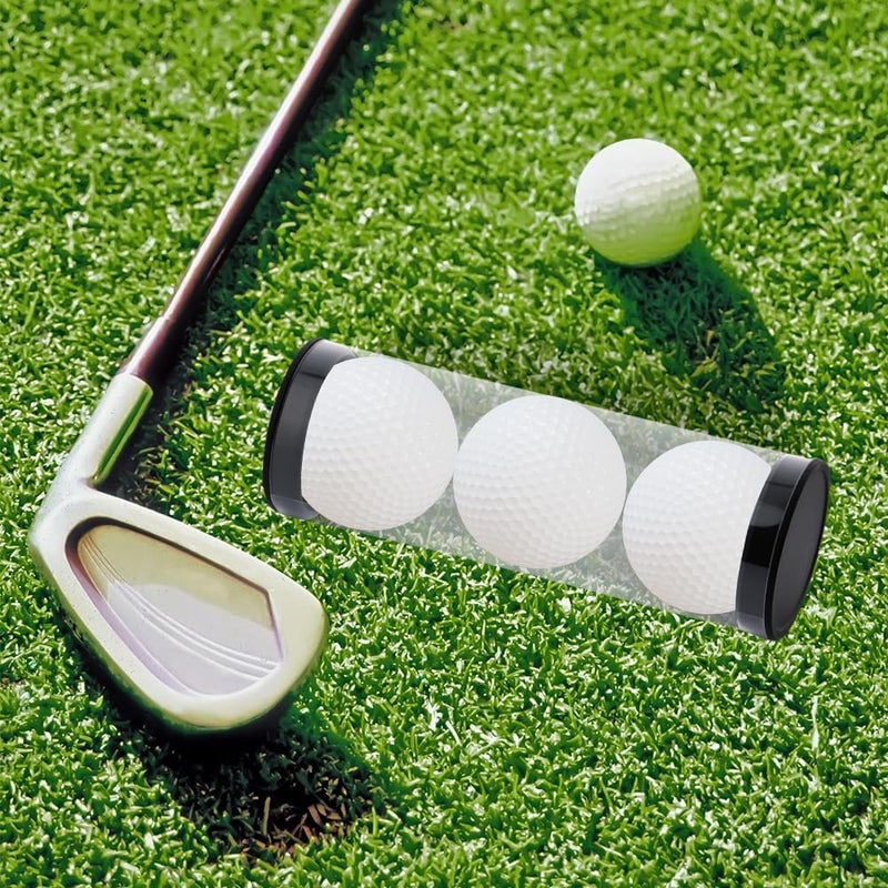 TWZKXC Clear Tube Golf Ball Storage Case, 3 Pack Golf Ball Display Cases Barrel Clear Tubes, Portable with Caps Golf Ball Cases for Home Store Display Use, Thickened Material, 1.8 Inches - Image 3